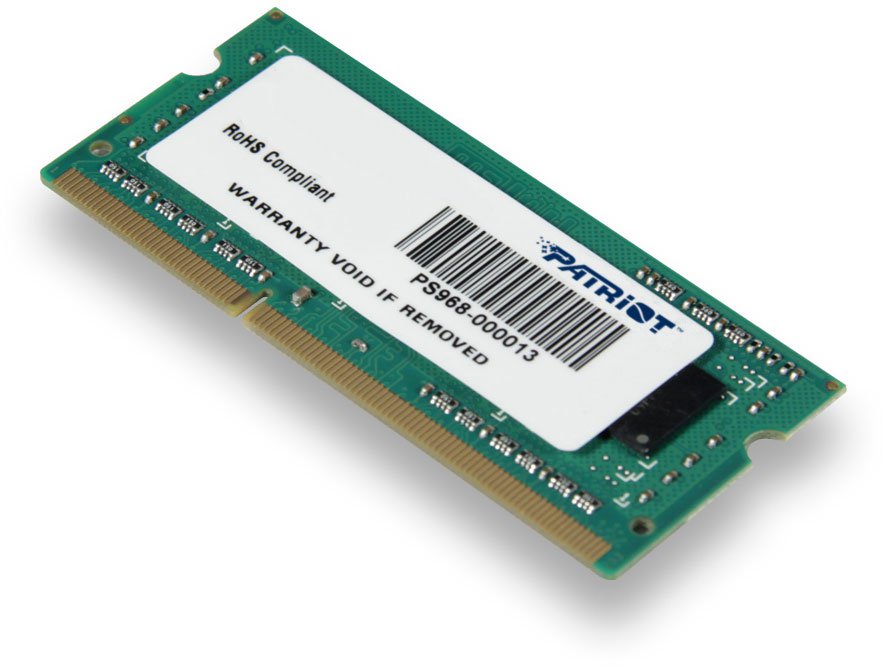 Оперативная память 4Gb DDR-III 1600MHz Patriot SO-DIMM (PSD34G160081S)